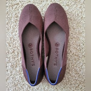 Rothy's Truffle Python Flat 9.5